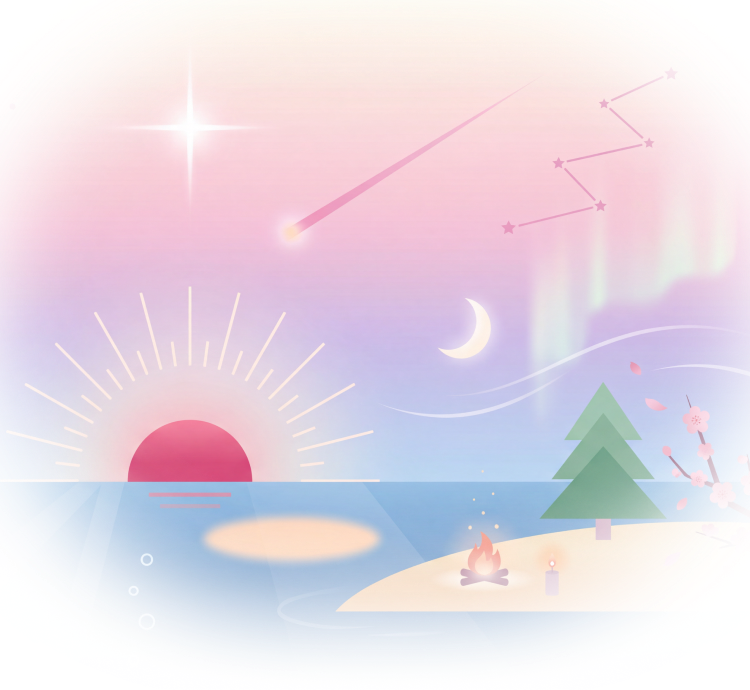 16タイプの世界観イラスト